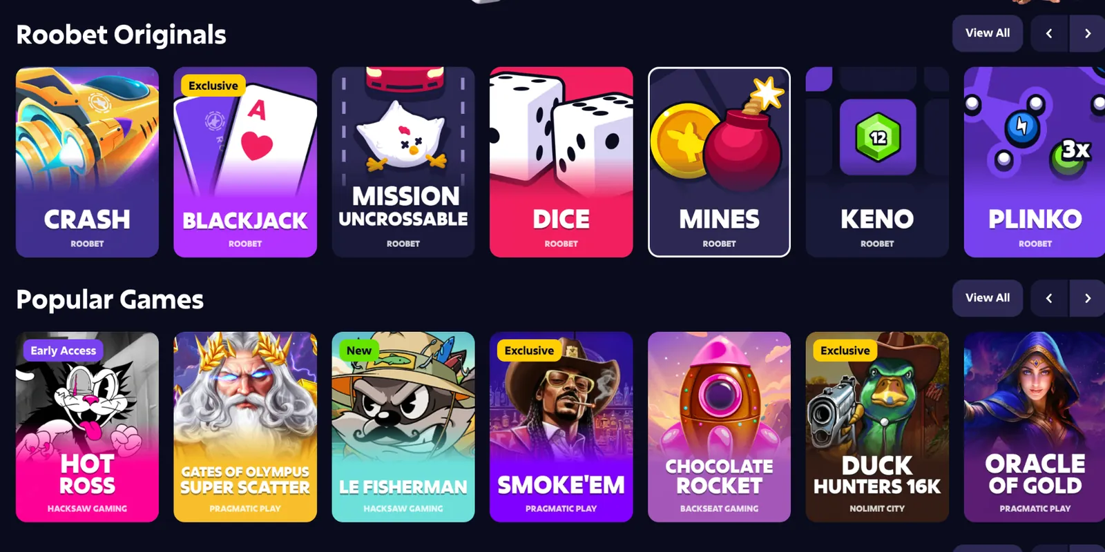 Roobet screenshot